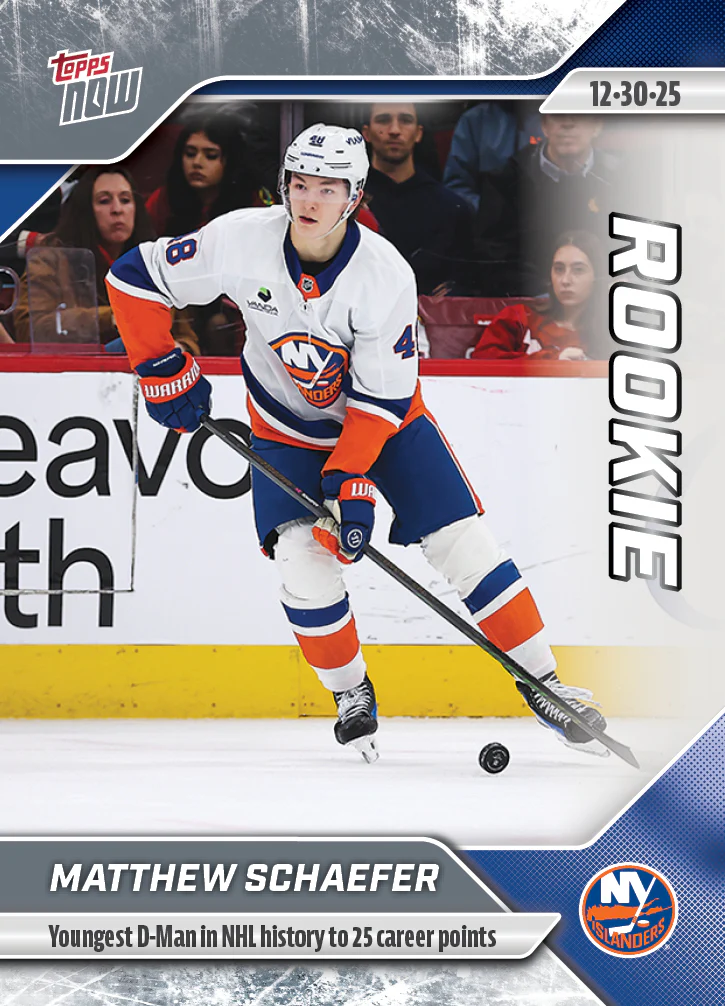2025-26 NHL Topps NOW Stickers #77 Matthew Schaefer