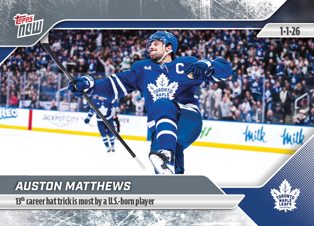 2025-26 NHL Topps NOW Stickers #78 Auston Matthews