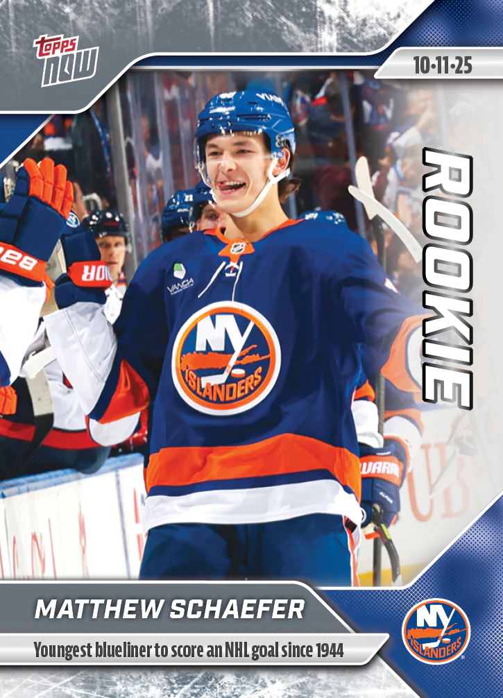 2025-26 NHL Topps NOW Stickers #8 Matthew Schaefer