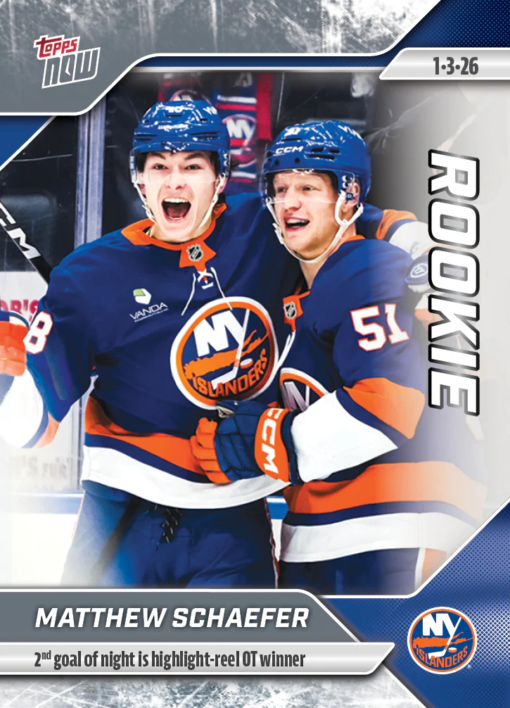 2025-26 NHL Topps NOW Stickers #81 Matthew Schaefer