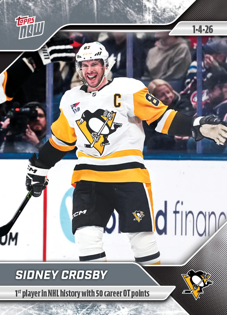 2025-26 NHL Topps NOW Stickers #82 Sidney Crosby