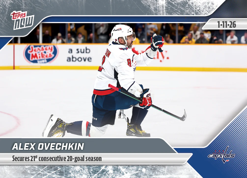 2025-26 NHL Topps NOW Stickers #86 Alex Ovechkin