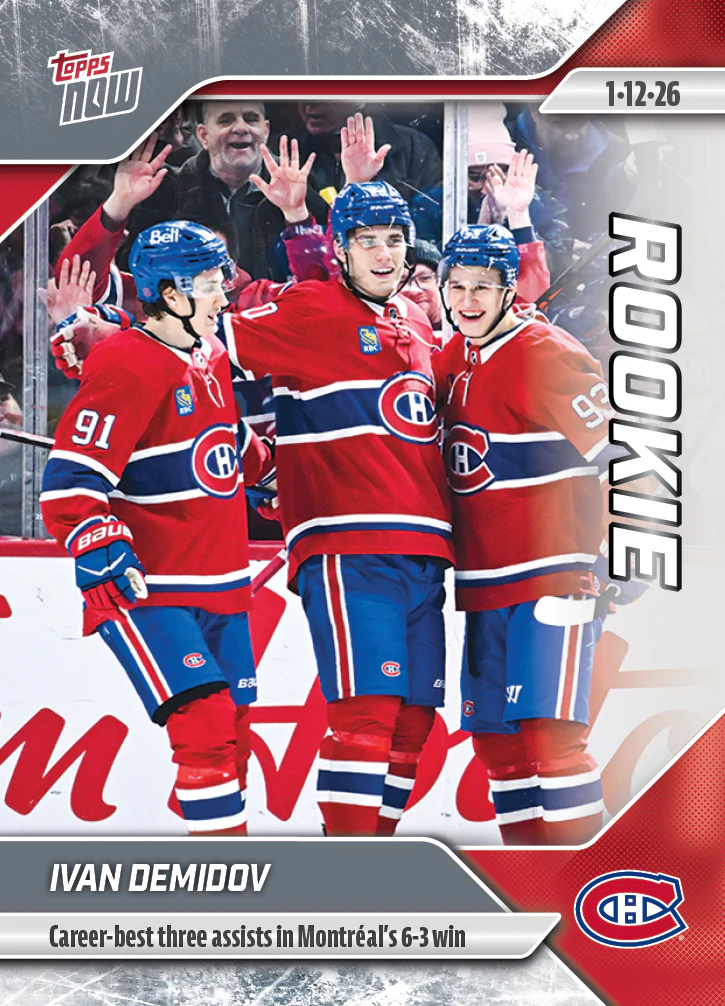 2025-26 NHL Topps NOW Stickers #87 Ivan Demidov