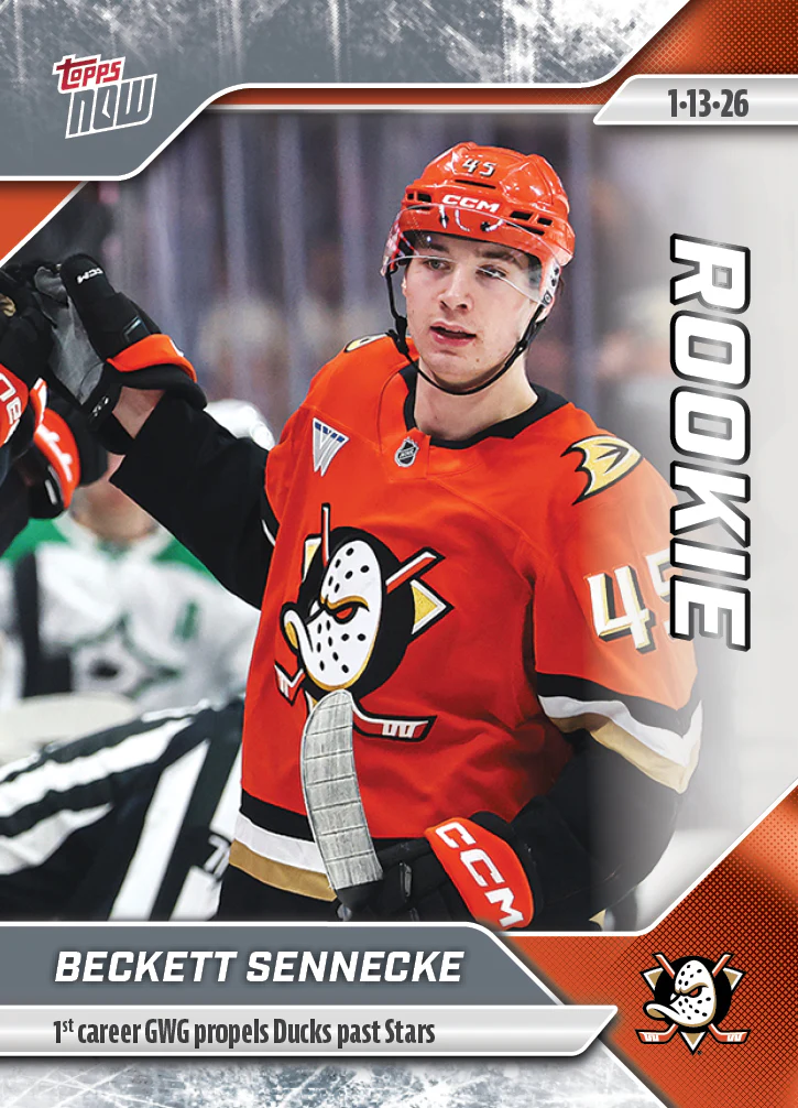 2025-26 NHL Topps NOW Stickers #88 Beckett Sennecke