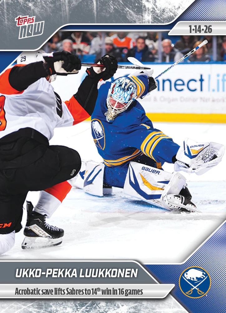 2025-26 NHL Topps NOW Stickers #89 Ukko-Pekka Luukkonen