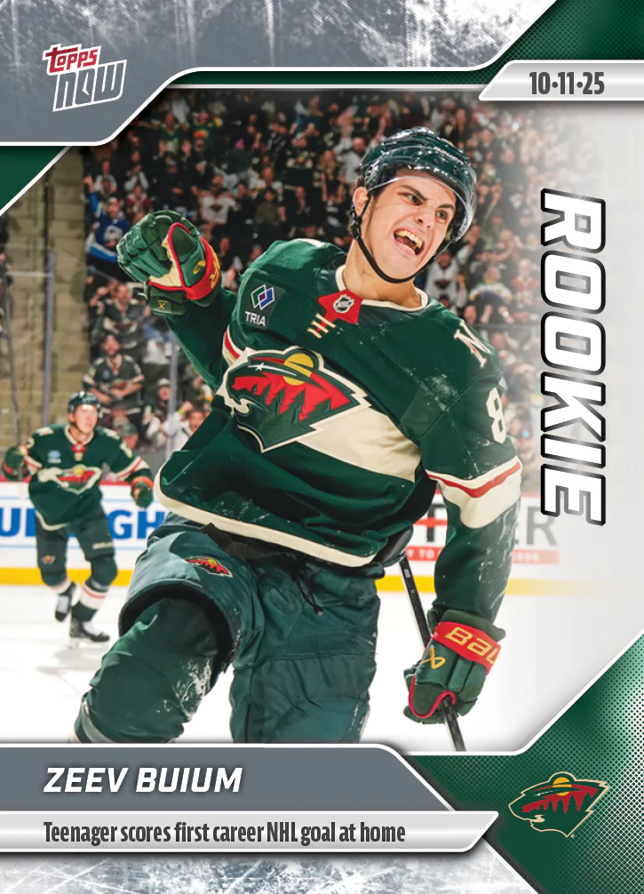 2025-26 NHL Topps NOW Stickers #9 Zeev Buium