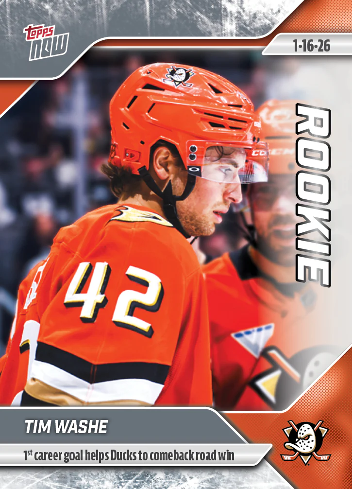 2025-26 NHL Topps NOW Stickers #91 Tim Washe