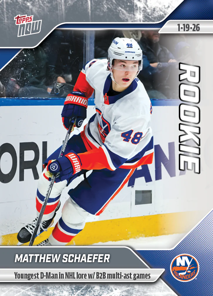 2025-26 NHL Topps NOW Stickers #95 Matthew Schaefer