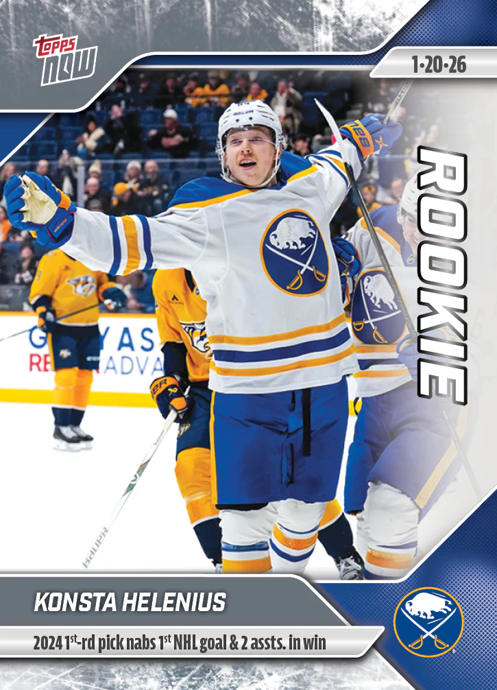 2025-26 NHL Topps NOW Stickers #96 Konsta Helenius