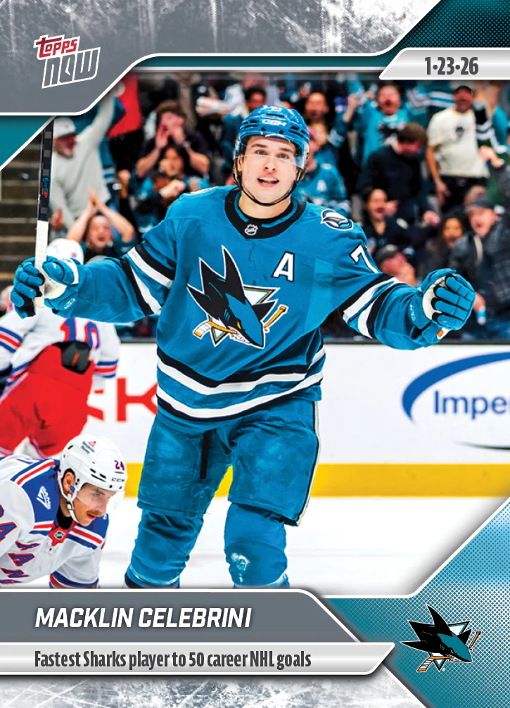 2025-26 NHL Topps NOW Stickers #98 Macklin Celebrini