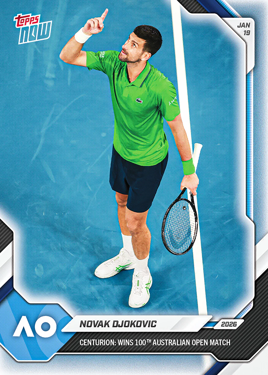 2026 Tennis Topps NOW #1 Novak Djokovic