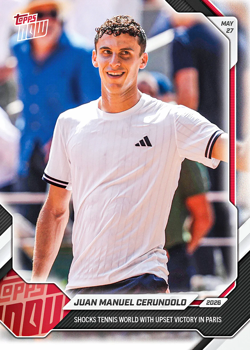 2026 Tennis Topps NOW #14 Juan Manuel Cerundolo