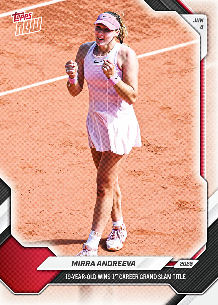 2026 Tennis Topps NOW #17 Mirra Andreeva