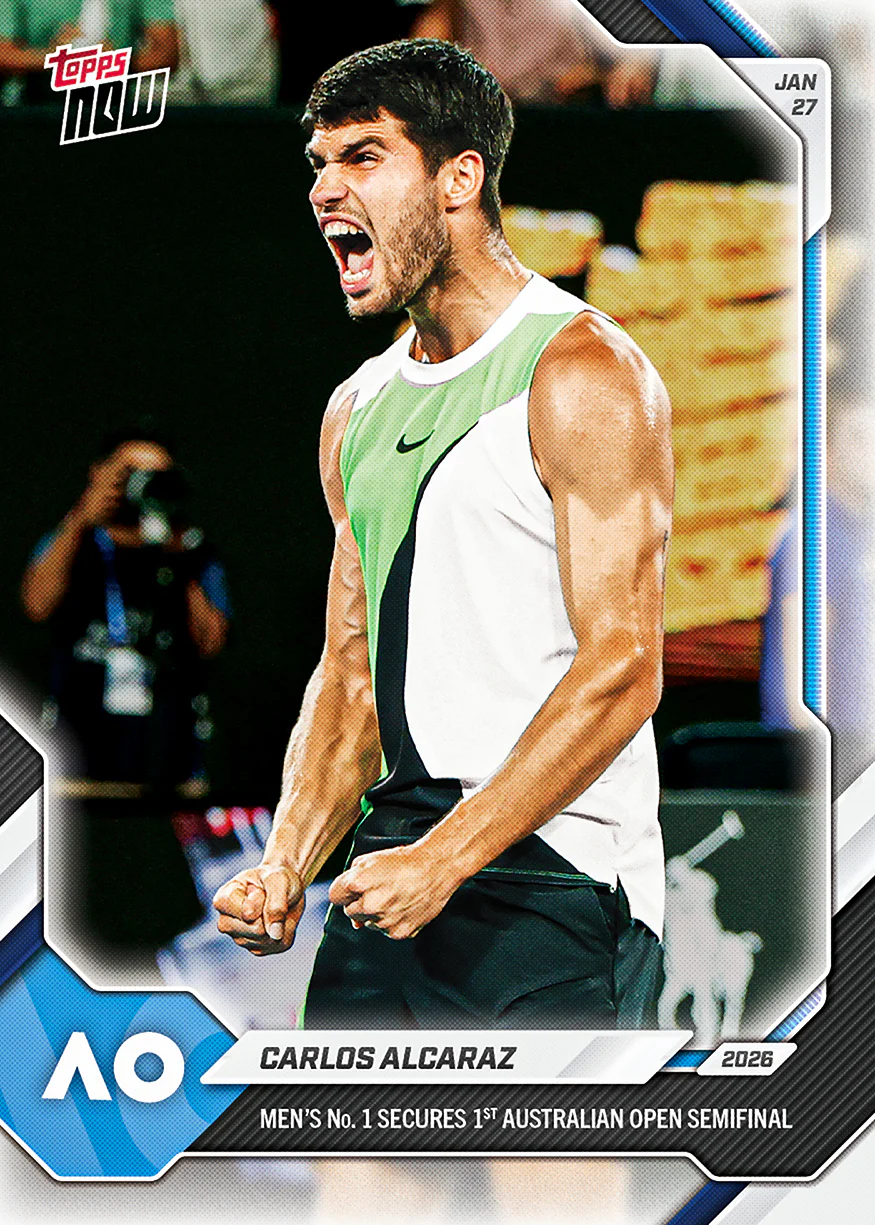 2026 Tennis Topps NOW #5 Carlos Alcaraz