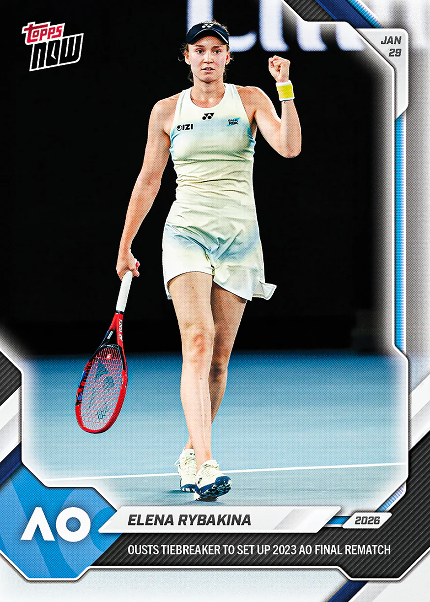 2026 Tennis Topps NOW #7 Elena Rybakina