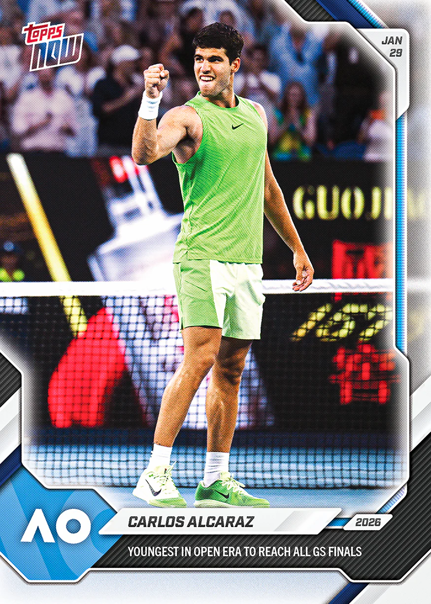 2026 Tennis Topps NOW #8 Carlos Alcaraz