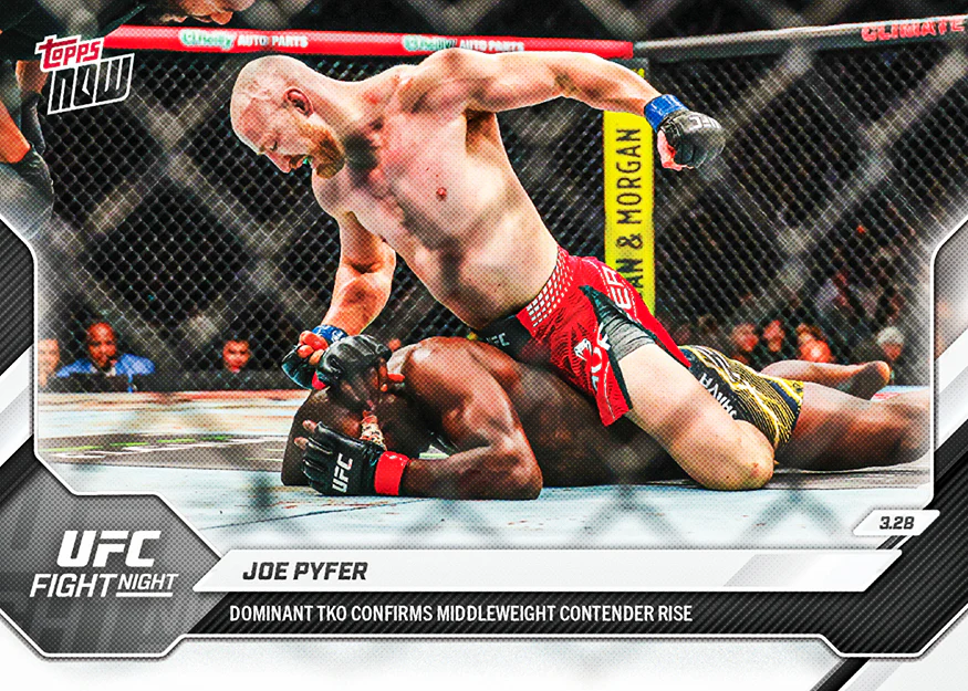 2026 UFC Topps NOW #10 Joe Pyfer