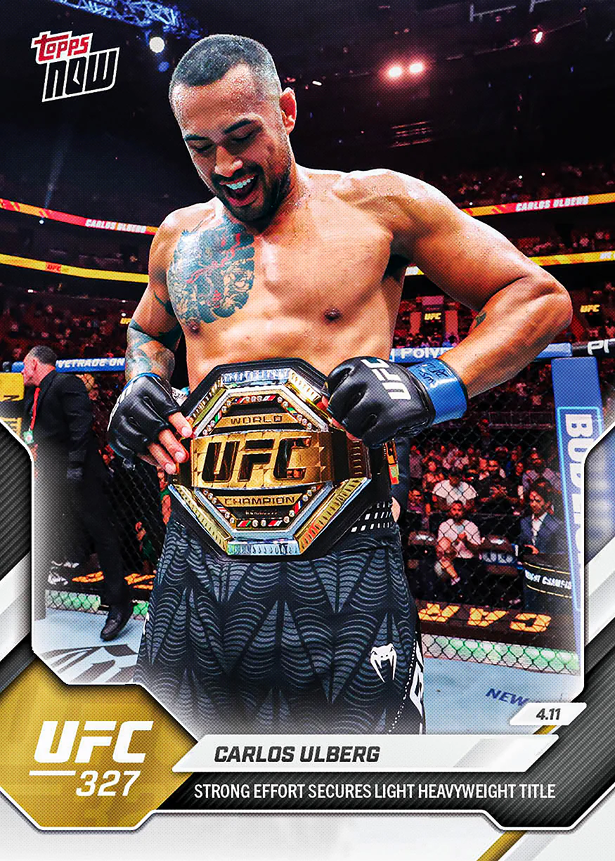 2026 UFC Topps NOW #12 Carlos Ulberg