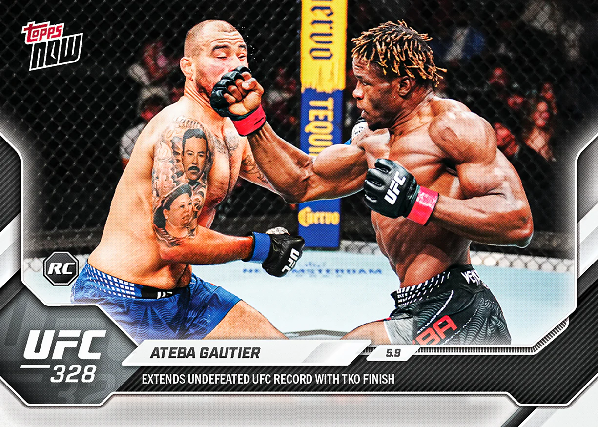 2026 UFC Topps NOW #17 Ateba Gautier