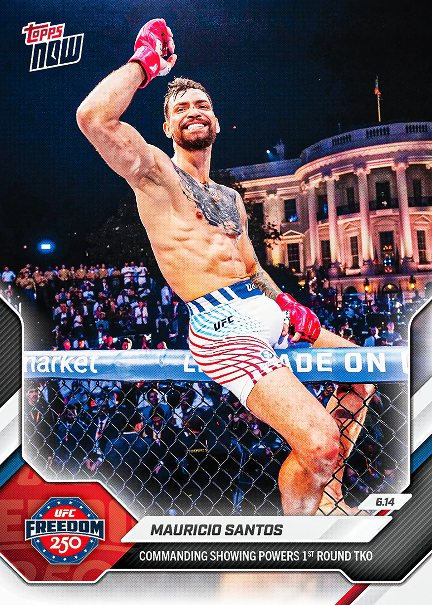 2026 UFC Topps NOW #21 Mauricio Santos