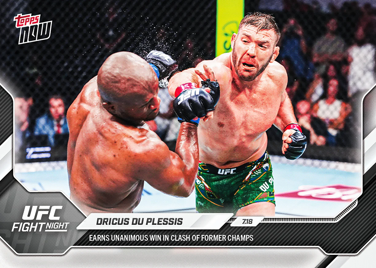 2026 UFC Topps NOW #27 Dricus Du Plessis