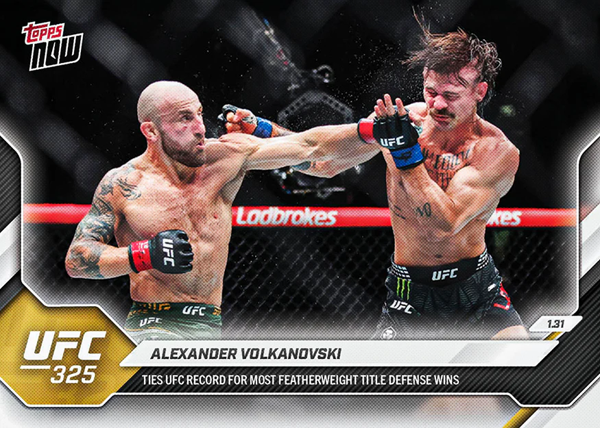 2026 UFC Topps NOW #4 Alexander Volkanovski