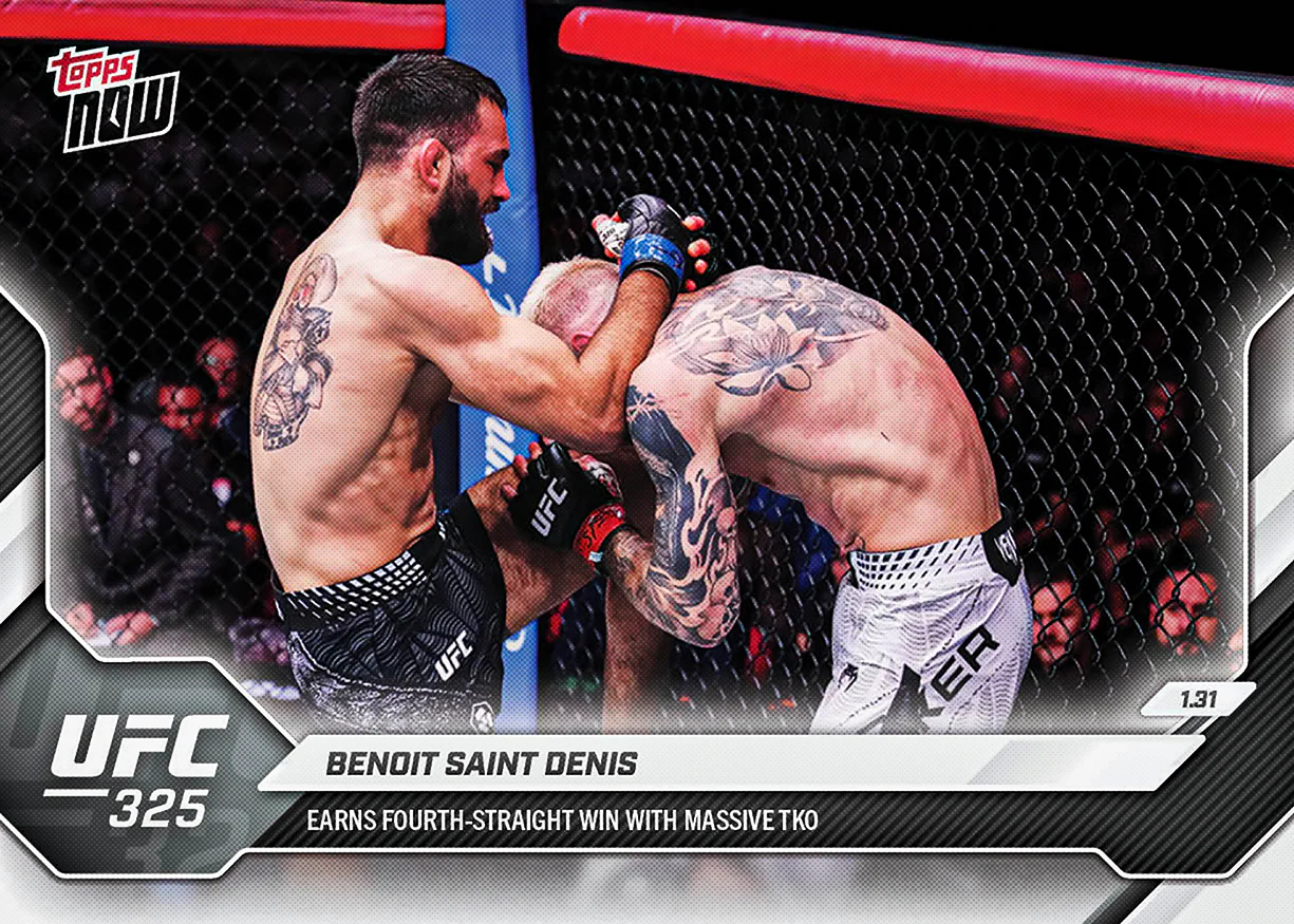 2026 UFC Topps NOW #5 Benoit Saint Denis