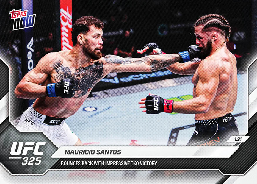 2026 UFC Topps NOW #6 Mauricio Santos