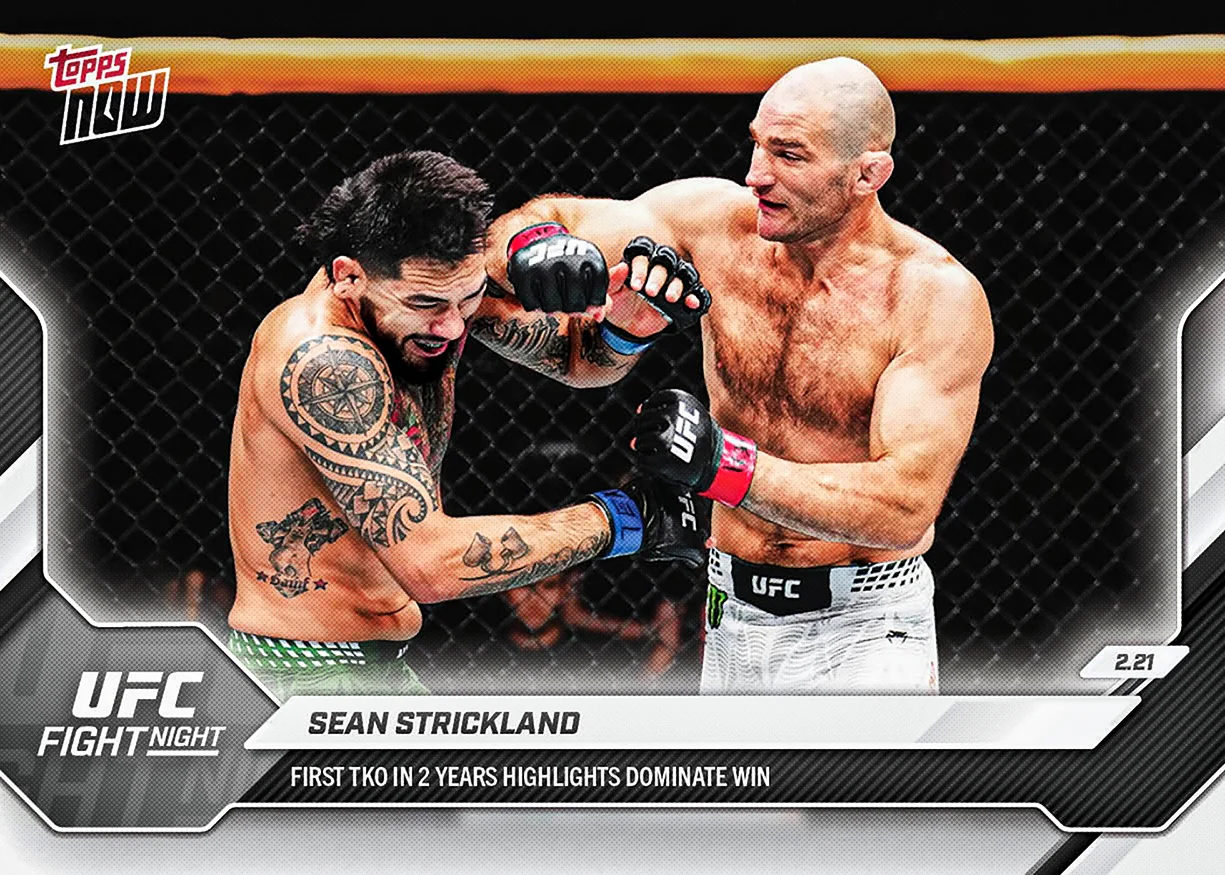 2026 UFC Topps NOW #7 Sean Strickland