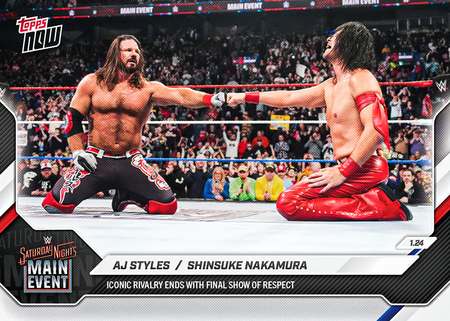 2026 WWE Topps NOW #10 AJ Styles / Shinsuke Nakamura