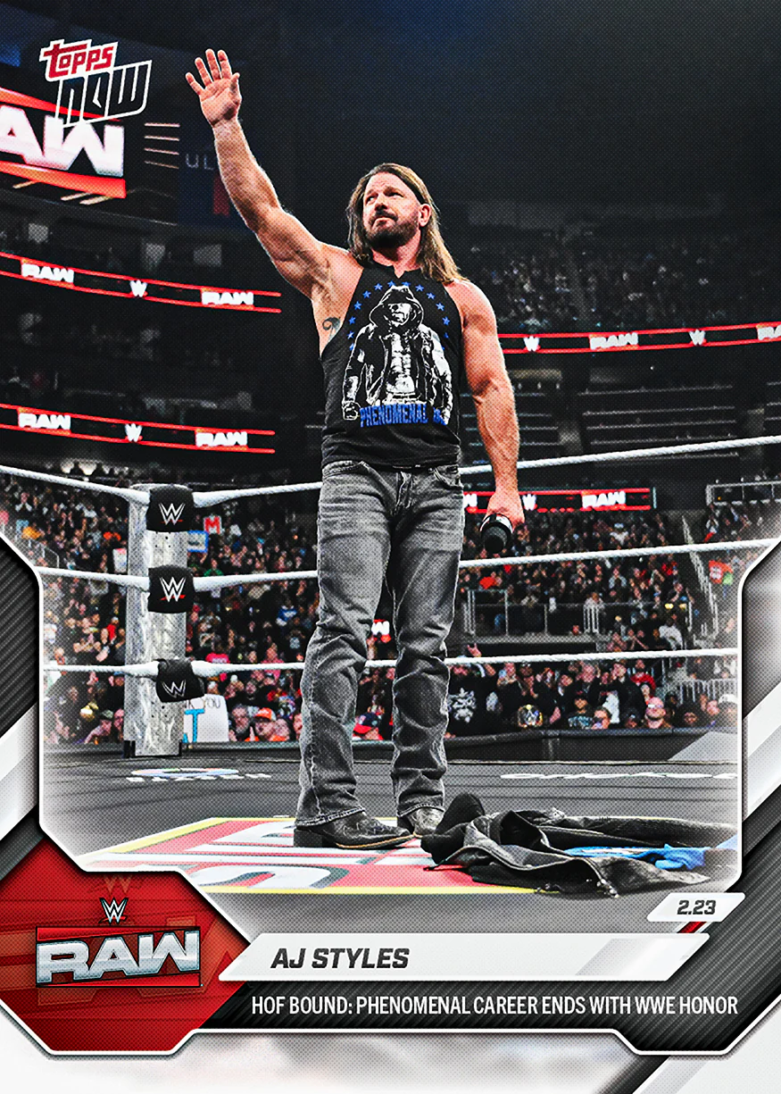 2026 WWE Topps NOW #18 AJ Styles