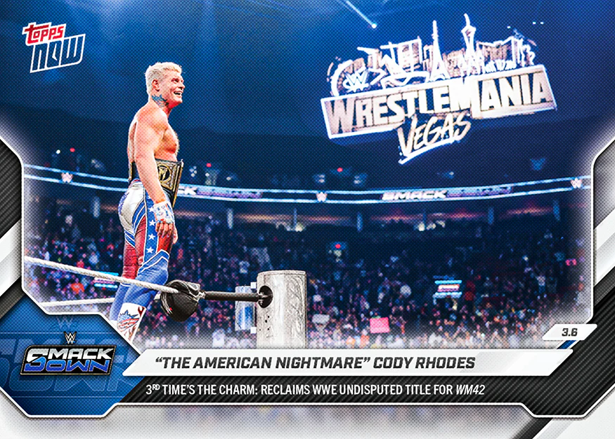 2026 WWE Topps NOW #29 "The American Nightmare" Cody Rhodes