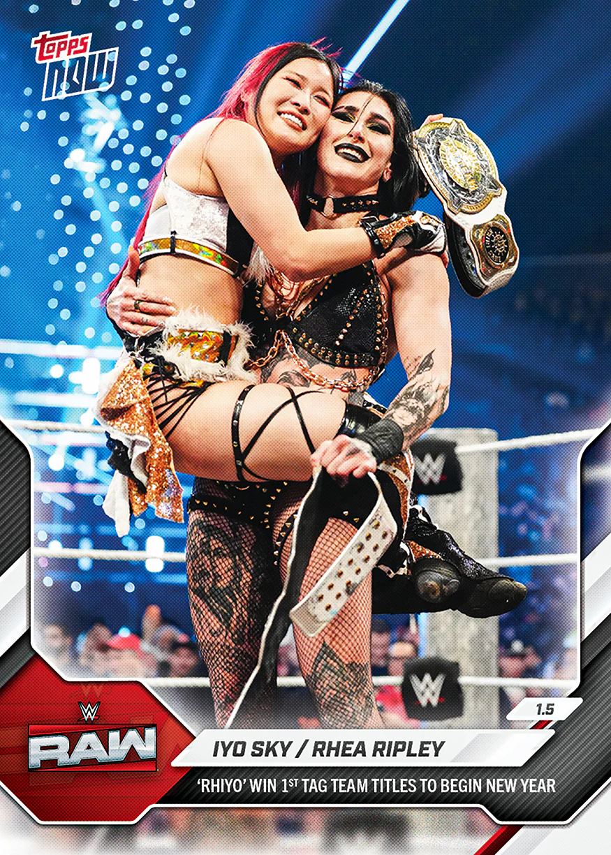 2026 WWE Topps NOW #3 IYO SKY / Rhea Ripley