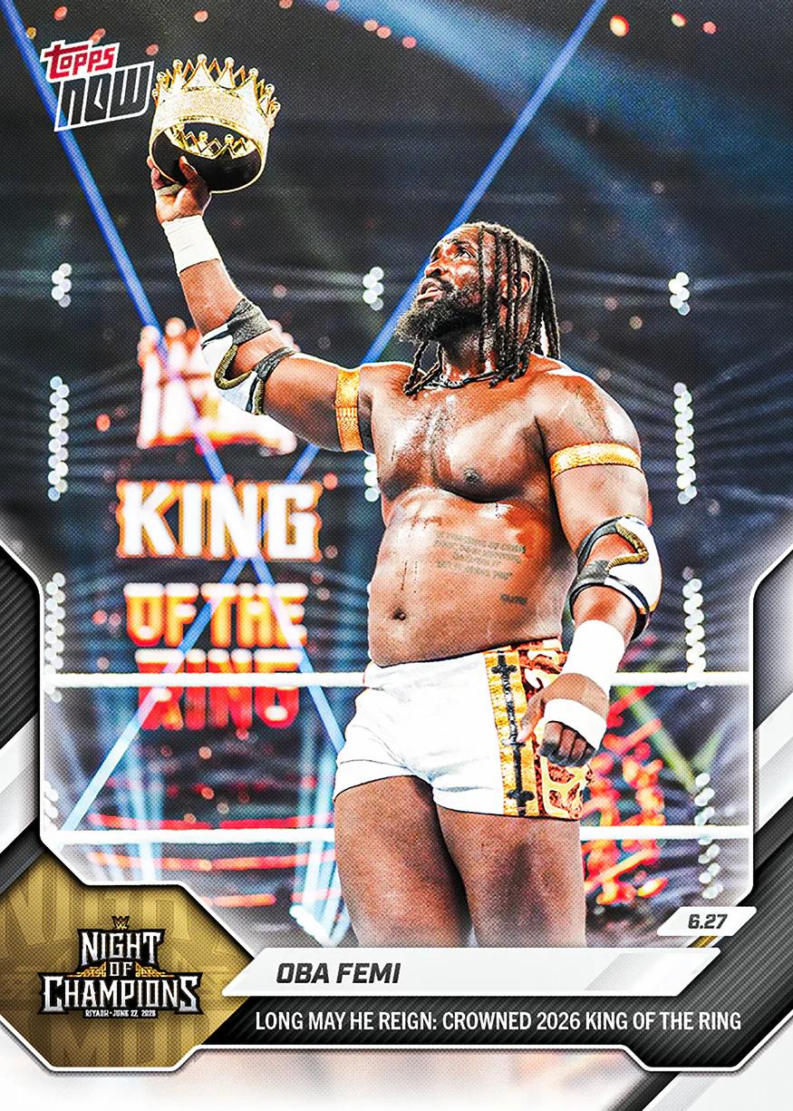 2026 WWE Topps NOW #66 Oba Femi
