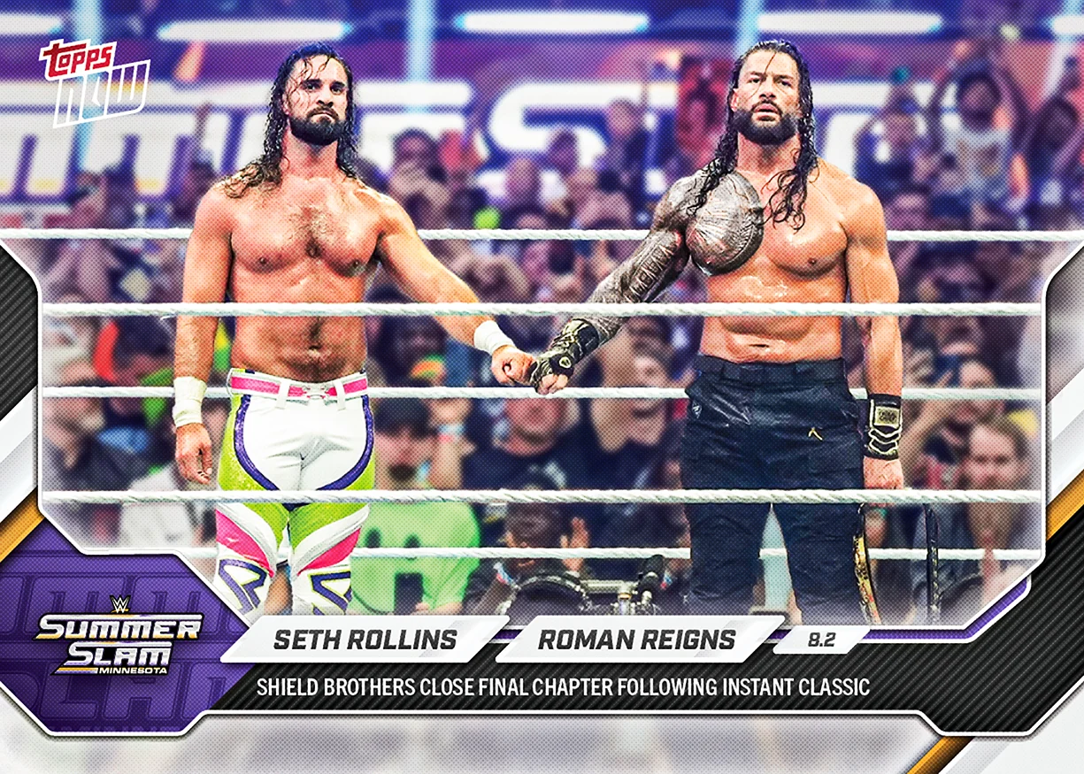 2026 WWE Topps NOW #84 Seth Rollins / Roman Reigns