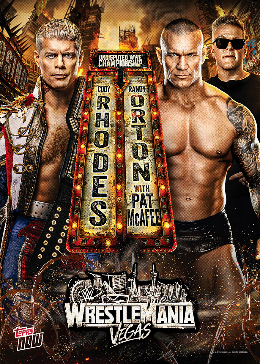2026 WWE Topps NOW #WMV2 Cody Rhodes / Randy Orton