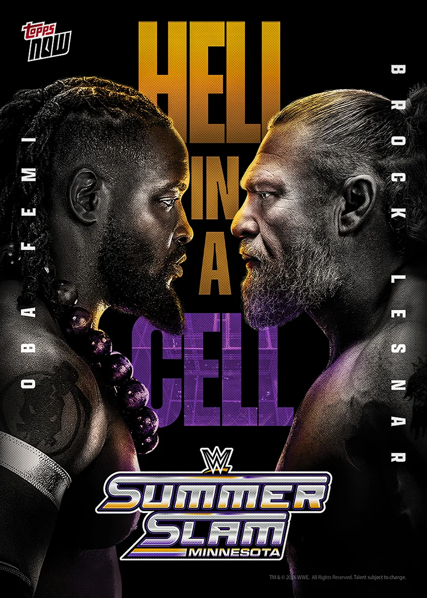 2026 WWE Topps NOW #SS01 Oba Femi / Brock Lesnar
