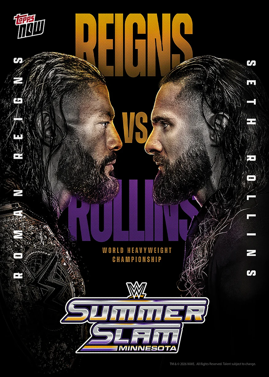 2026 WWE Topps NOW #SS04 Roman Reigns / Seth Rollins