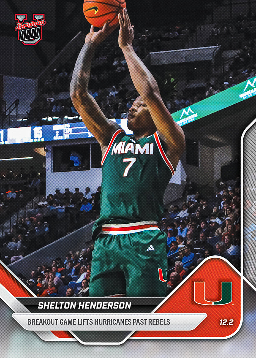 2025-26 Bowman U Basketball #23 Shelton Henderson