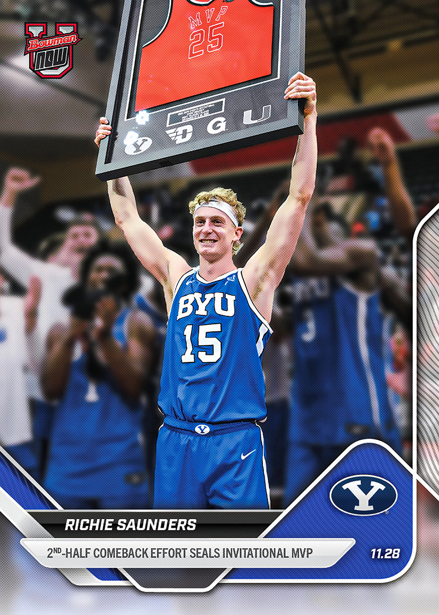 2025-26 Bowman U Basketball #22 Richie Saunders