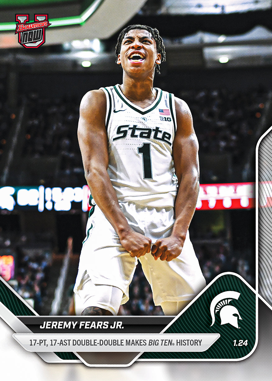 2025-26 Bowman U Basketball #60 Jeremy Fears Jr.