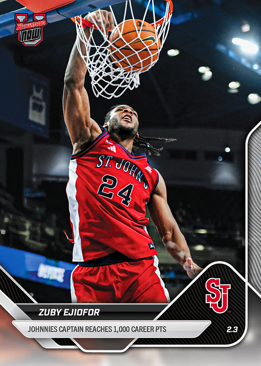 2025-26 Bowman U Basketball #69 Zuby Ejiofor