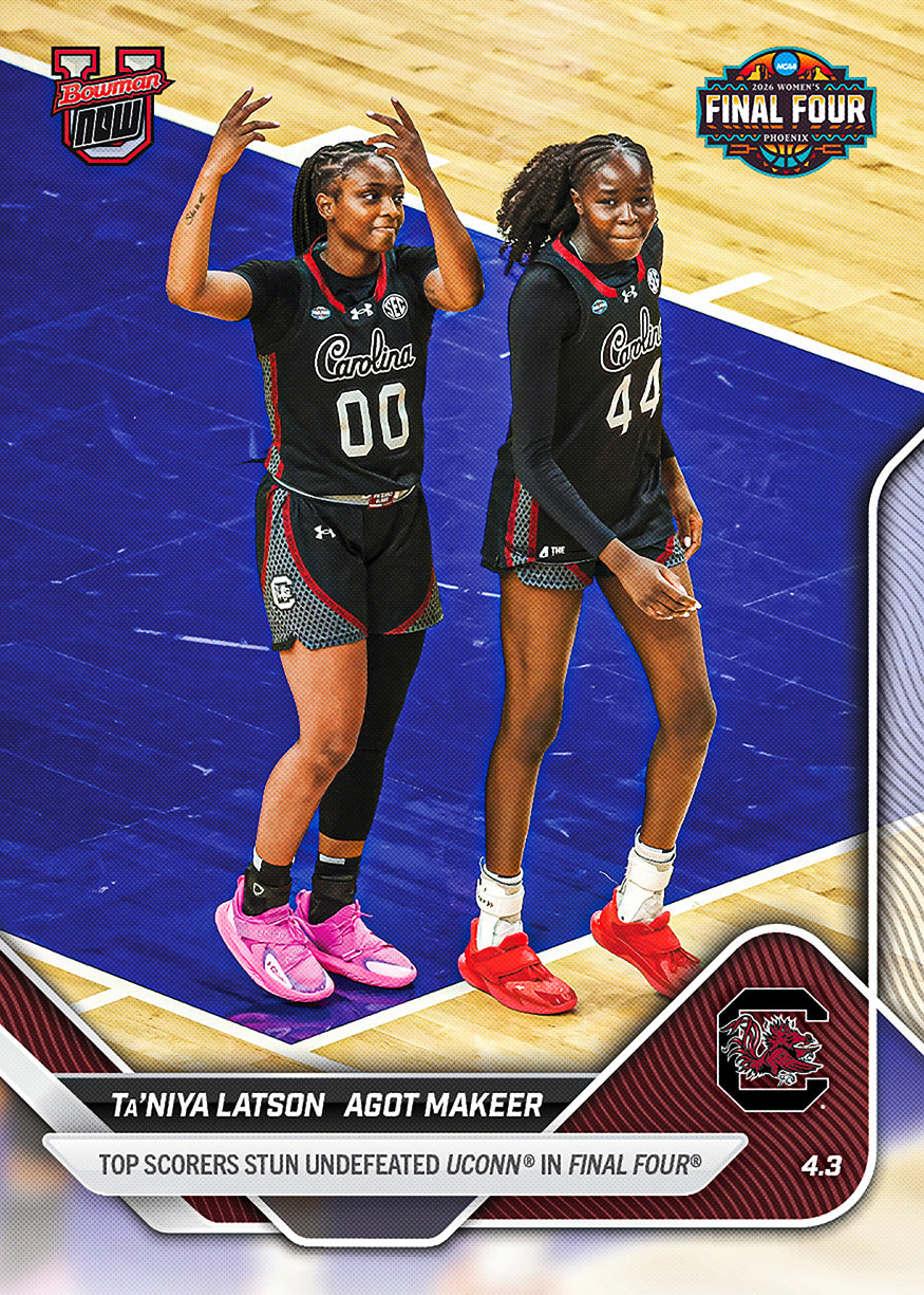 2025-26 Bowman U Basketball #122 Ta'Niya Latson / Agot Makeer