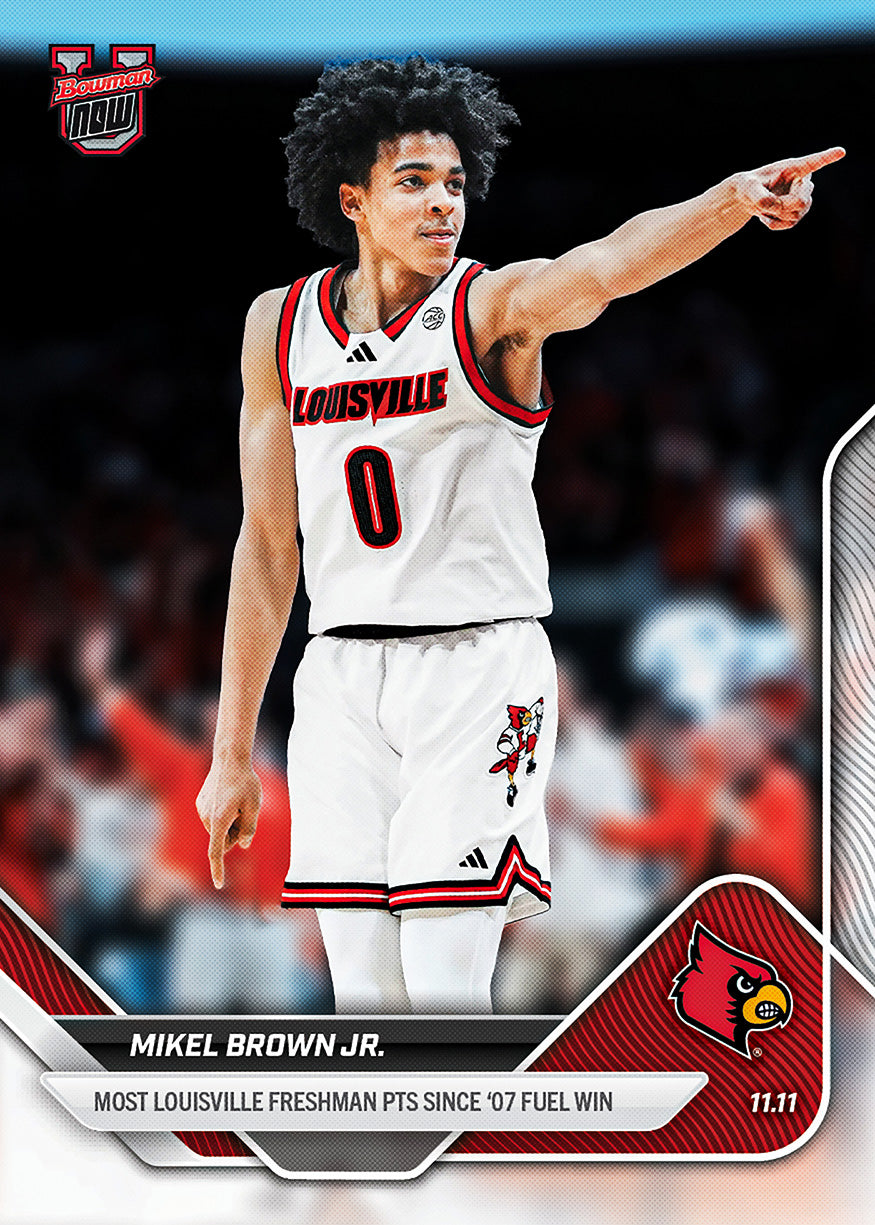 2025-26 Bowman U Basketball #13 Mikel Brown Jr.