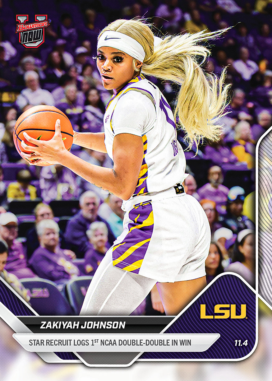 2025-26 Bowman U Basketball #10 ZaKiyah Johnson
