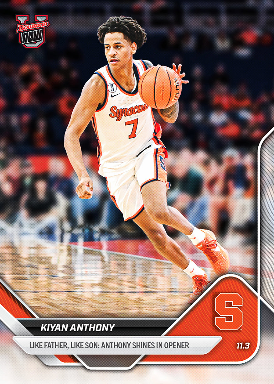2025-26 Bowman U Basketball #4 Kiyan Anthony