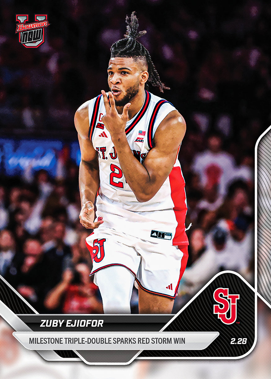 2025-26 Bowman U Basketball #84 Zuby Ejiofor