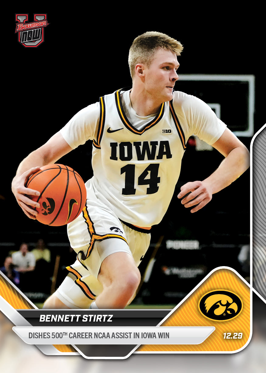 2025-26 Bowman U Basketball #40 Bennett Stirtz