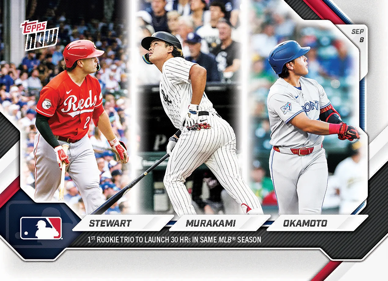 2026 MLB Topps NOW #652 Sal Stewart / Munetaka Murakami / Kazuma Okamoto