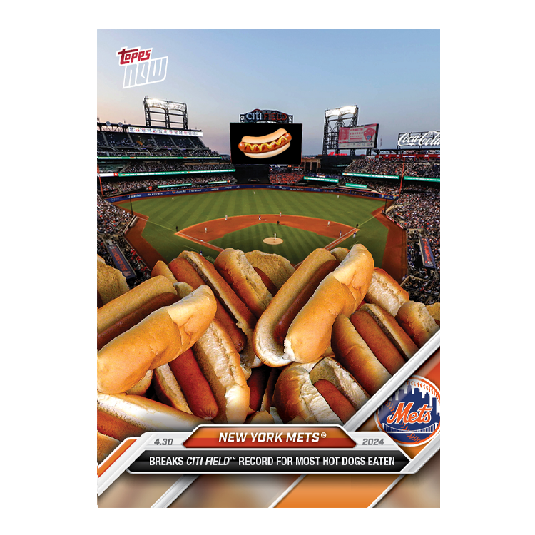 Pop Culture & Entertainment #2024-146 Citi Field Hot Dog Record